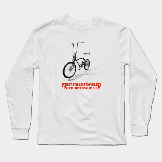 Stranger Things 4 Most miles traveled interdimensionally Long Sleeve T-Shirt by amithachapa